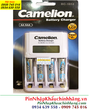 Camelion BC-1012 _Bộ sạc pin AAA kèm sẳn 4 pin sạc Ansman AAA800mAh 1.2v Mignon 